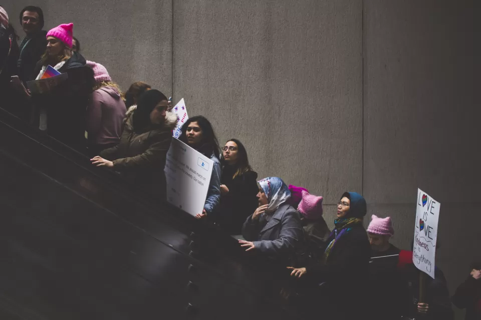 Protest Crowd